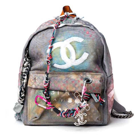 chanel backpack new season|authentic Chanel graffiti backpack.